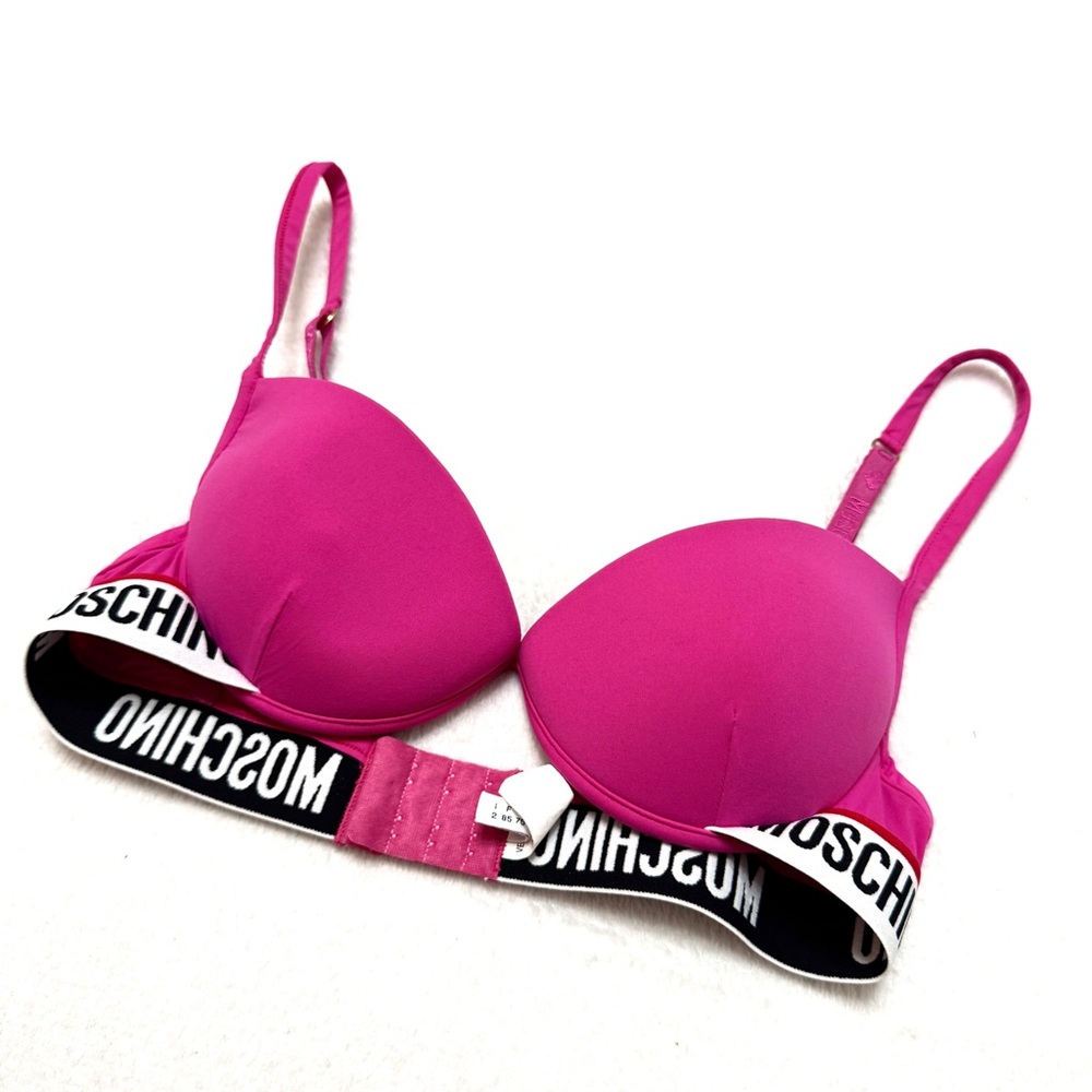 Moschino sz 34 M Padded Push-Up Bra Magenta